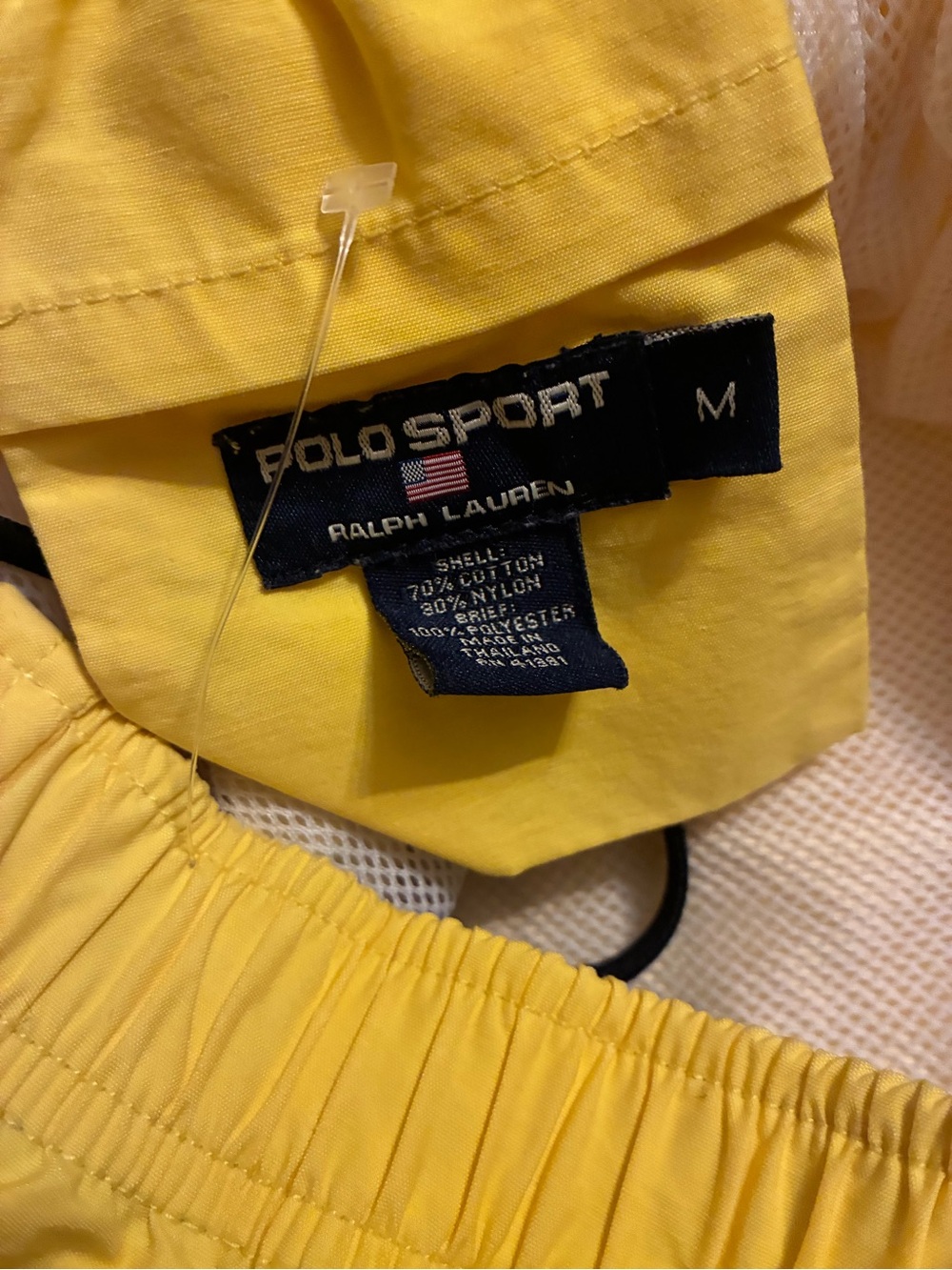 Ralph Lauren Bright Yellow Swim Shorts with Embroidered Pony - Picture 4 of 4